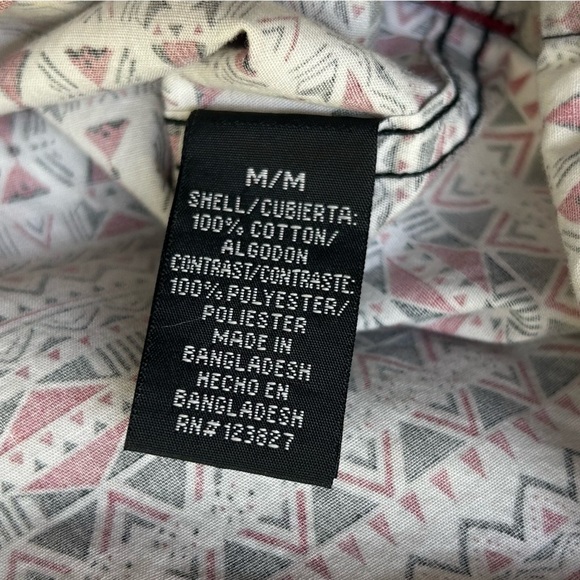 Tranquility Mayhem Mens Roll Tab Long Sleeve Graphic Button Down Shirt SZ M - Picture 15 of 16